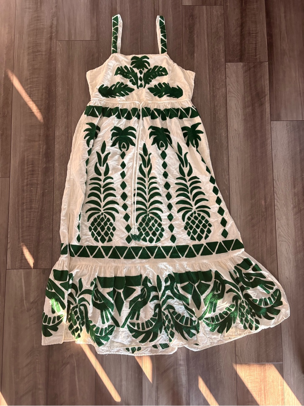 Farm Rio Embroidered Midi Dress - Picture 2 of 6